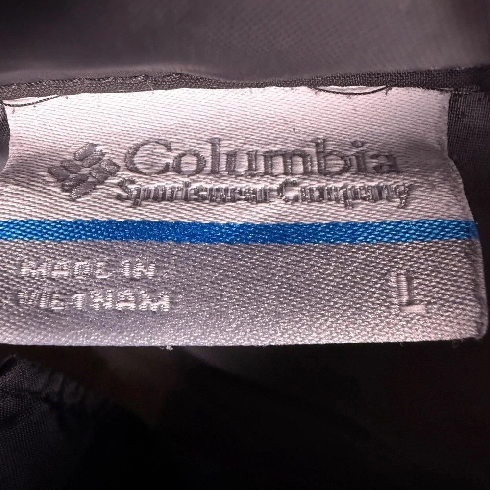 COLUMBIA Men's‎ Jacket Long Sleeve Hooded Black Gray Color Lightweight.Size L